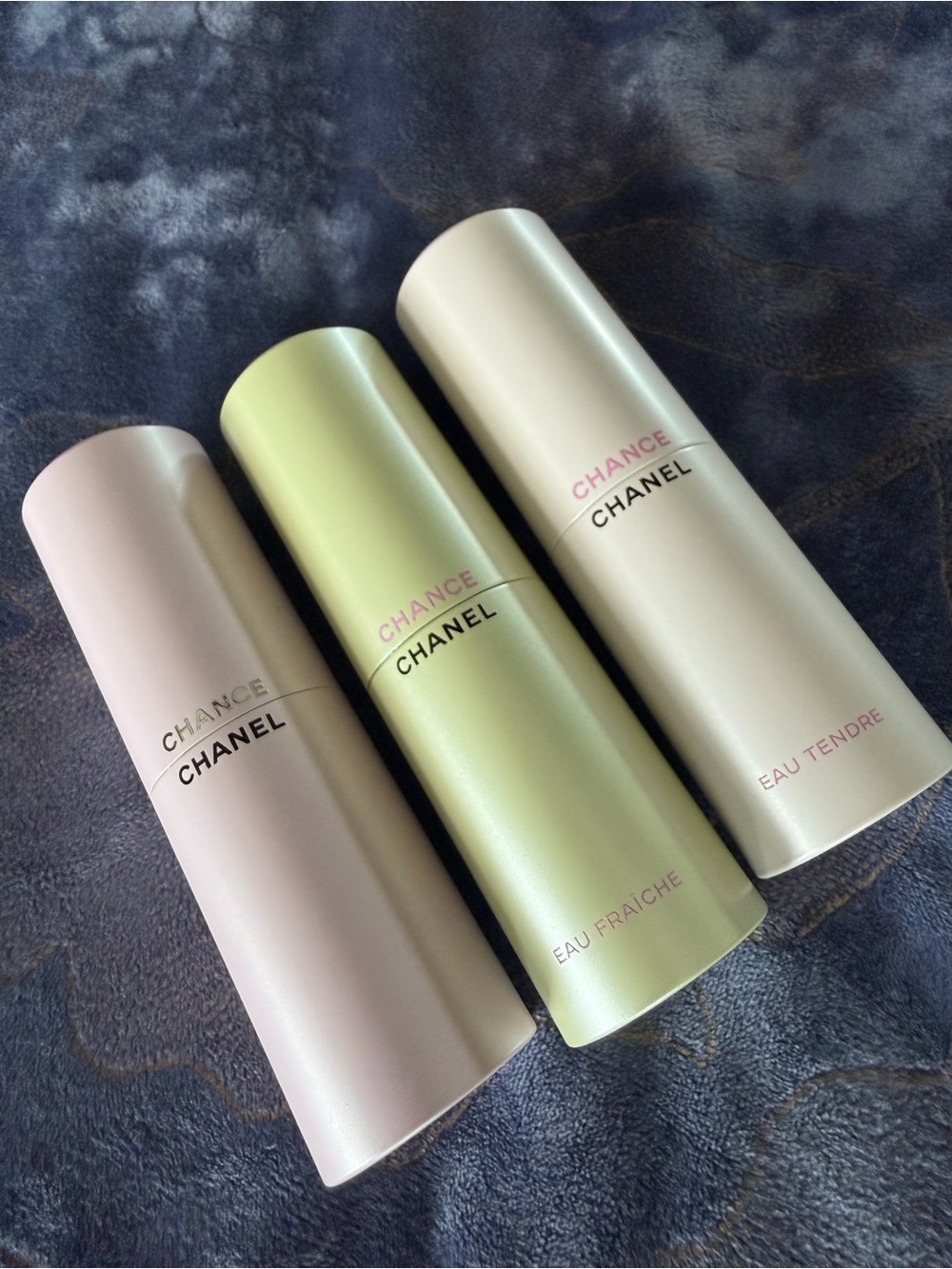 100% GuranteedAuthentic CHANEL Chance Trio Rollerballs — Pink, Pearl, Mint Green - Picture 7 of 15